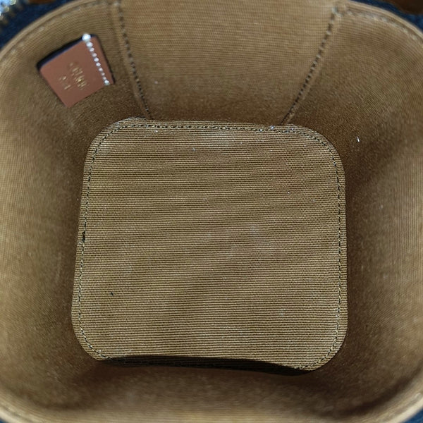 Coated Canvas Shoulder Bag Black