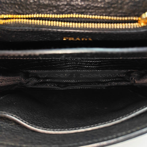 Calfskin Shoulder Bag Black
