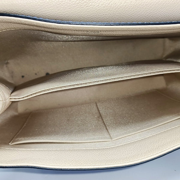 Authenticated pre-owned LOCKME Calfskin Blue - Shoulder Bag at Looply
