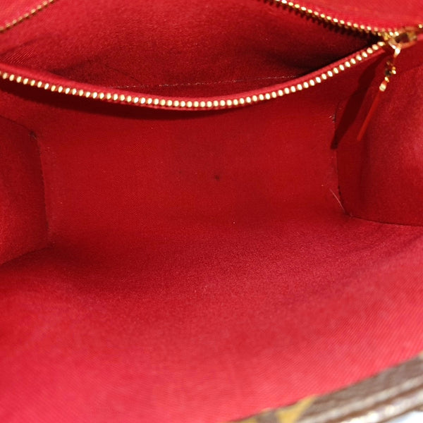 SAC PLAT BB Monogram Coated Canvas Brown