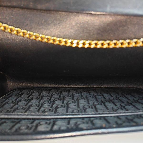 Oblique Canvas Shoulder Bag Black
