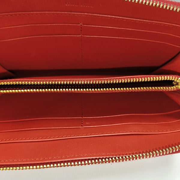 Calfskin Wallet Red
