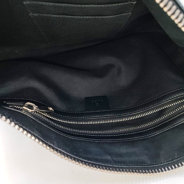 GG Supreme Monogram Coated Canvas Gray