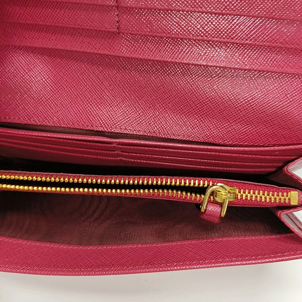 Fiocco Bow Calfskin Red Wallet