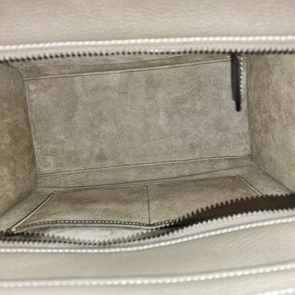 Authenticated pre-owned LUGGAGE Micro Calfskin Grey - Tote Bag at Looply