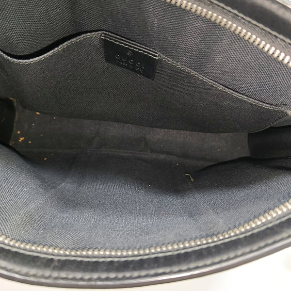 GG Supreme Monogram Coated Canvas Gray