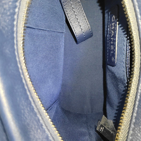 GABRIELLE Small Quilted Calfskin Blue