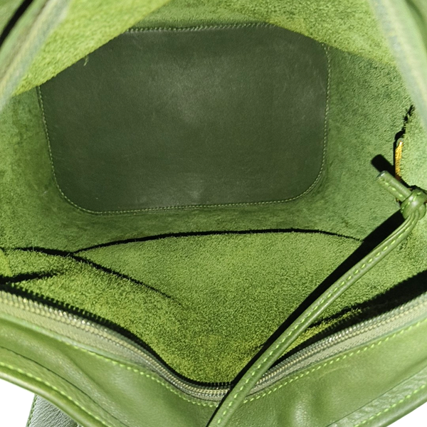 Large Calfskin Green