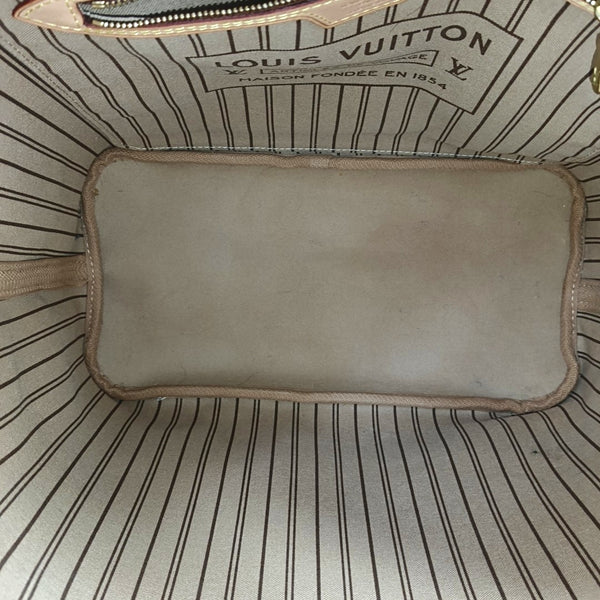 NEVERFULL MM Monogram Coated Canvas Brown