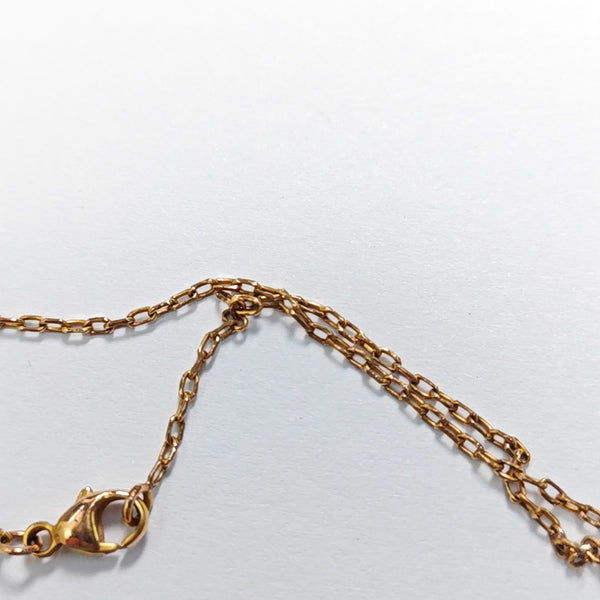 Pop H Metal Rose Gold Necklace