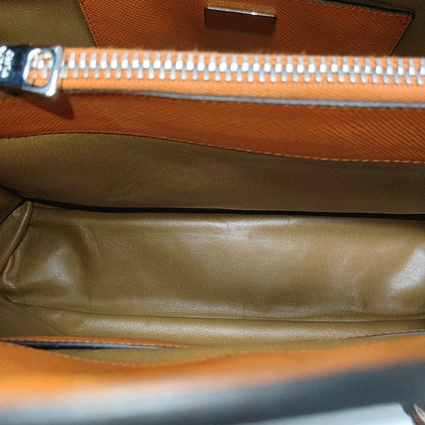 Twin Saffiano Calfskin Orange
