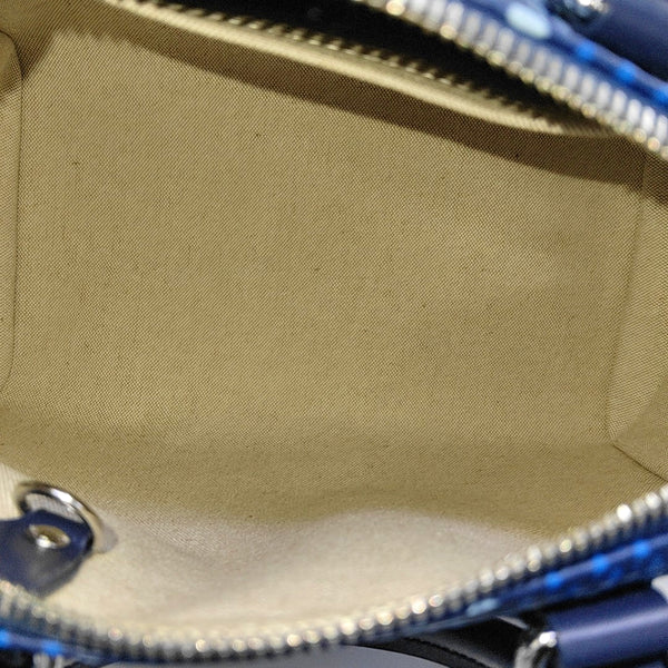 SPEEDY 25 Damier Coated Canvas Blue