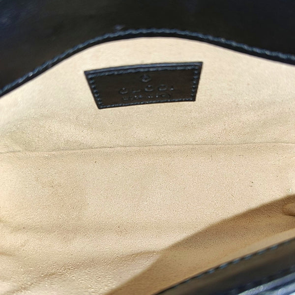 GG Marmont Mini Quilted Calfskin Black