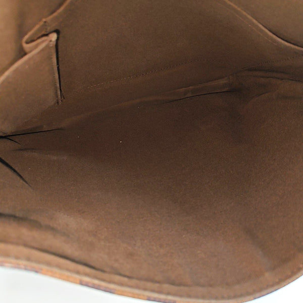 DISTRICT MM Damier Ebene Coated Canvas Brown