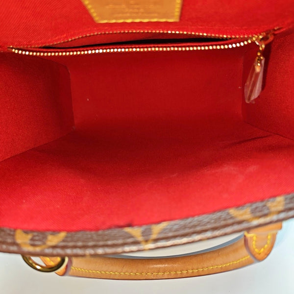SAC PLAT BB Monogram Coated Canvas Brown