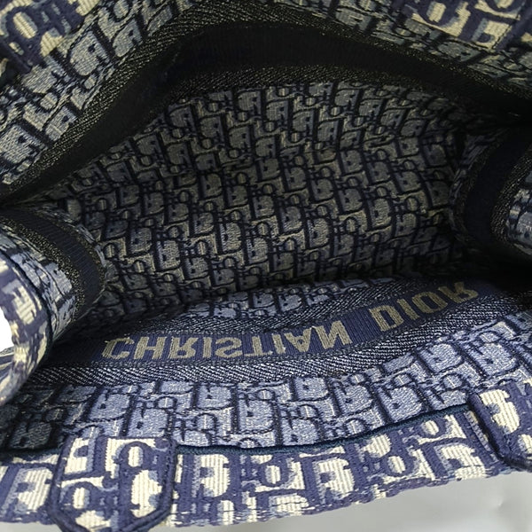 Book Tote Medium Oblique Canvas Blue