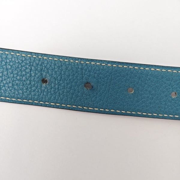 Leather Belt Blue