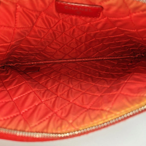 Quilted Lambskin Clutch Red