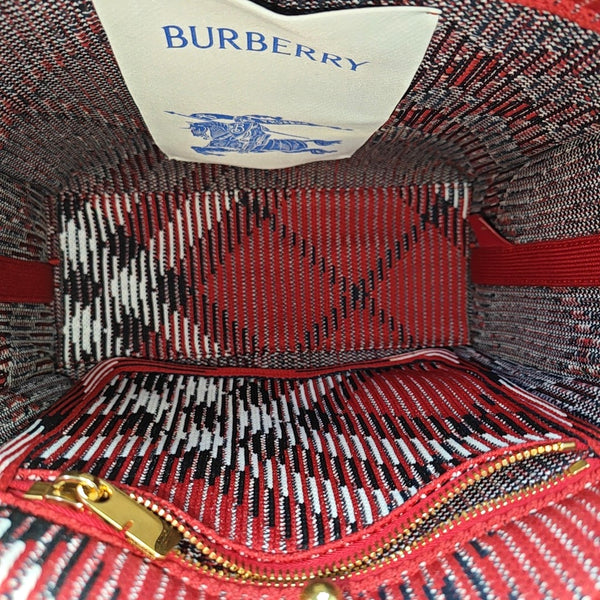 Fabric Shoulder Bag Mini Red