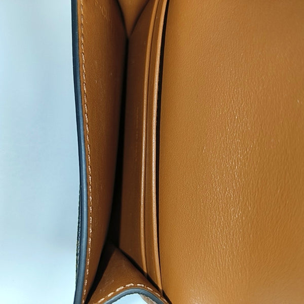 TRIOMPHE Mini Coated Canvas Brown Card Holder