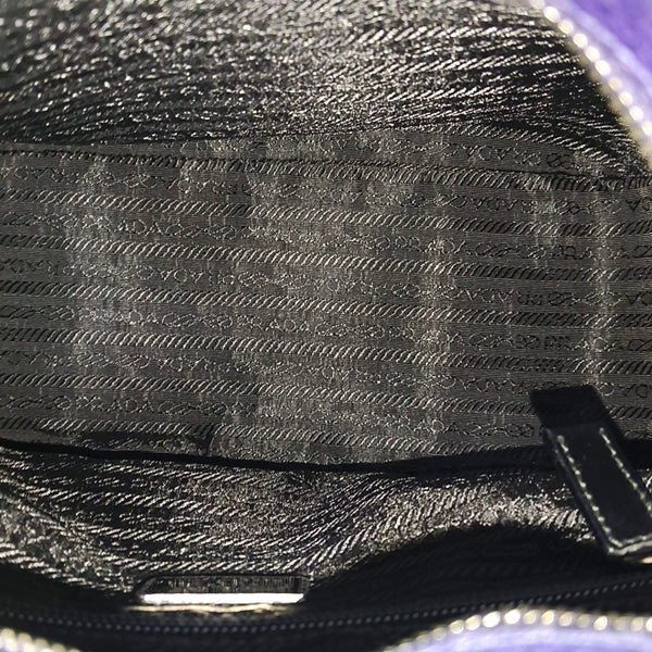 Calfskin Top Handle Bag Purple