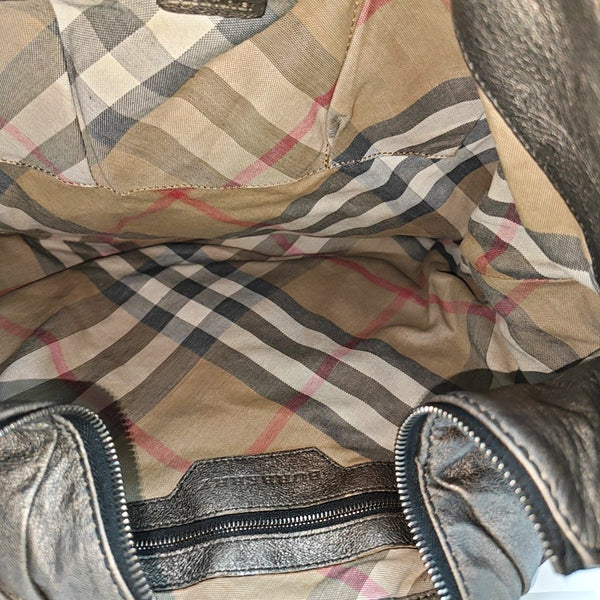 Calfskin Top Handle Bag Gray