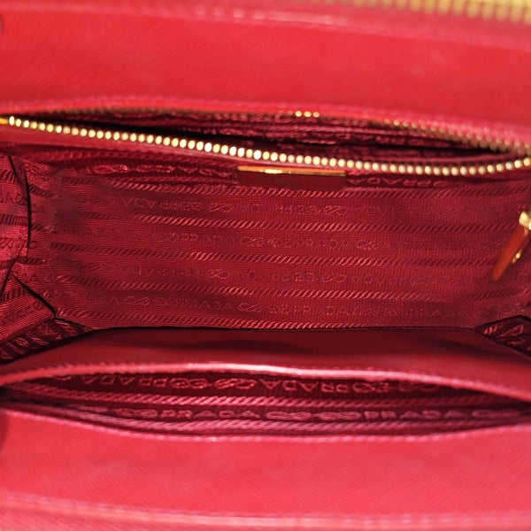 Galleria Small Saffiano Calfskin Red