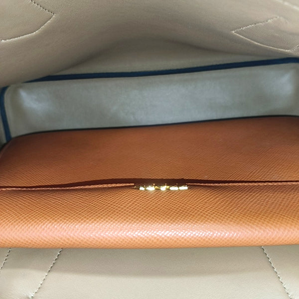 Double Medium Saffiano Calfskin Orange