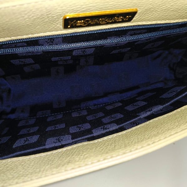 Calfskin Shoulder Bag White