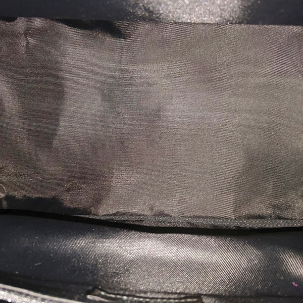 Leather Top Handle Bag Black