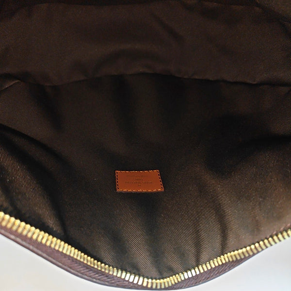 LOOP HOBO Monogram Coated Canvas Brown