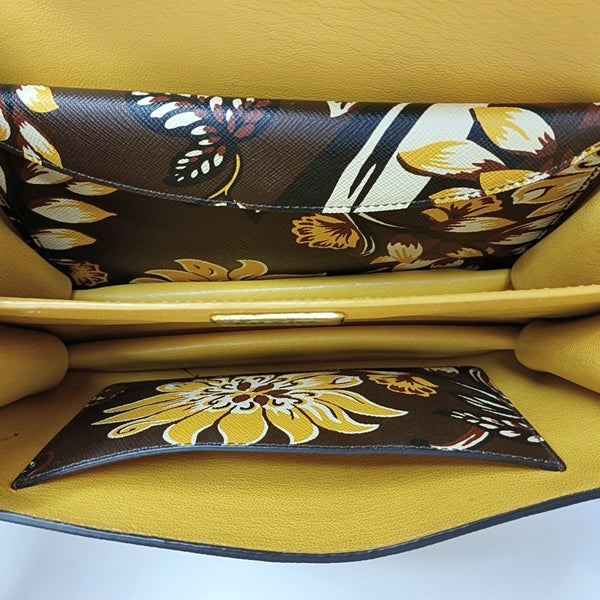 Calfskin Top Handle Bag Multicolor
