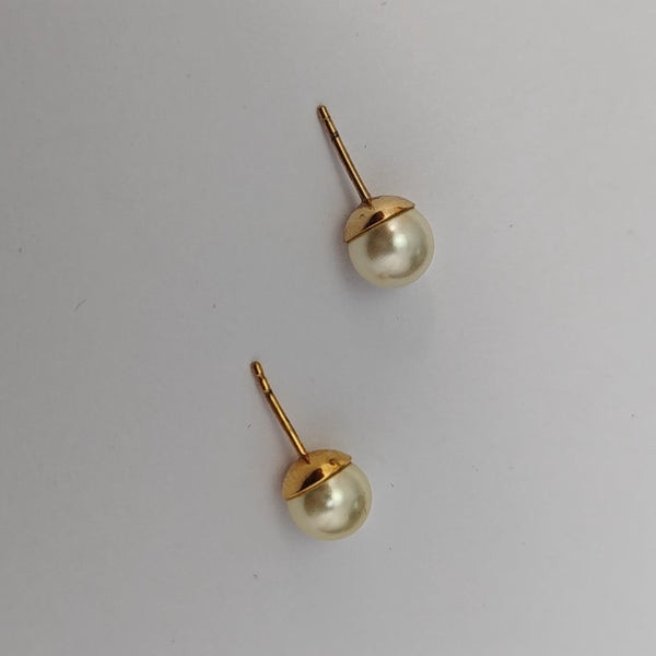 Dior Tribales Metal Gold Stud Earrings