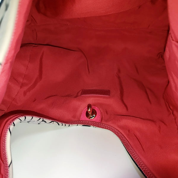 Quilted Canvas Shoulder Bag Small Multicolor