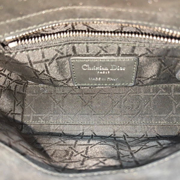 Lady Dior Mini Quilted Calfskin Black