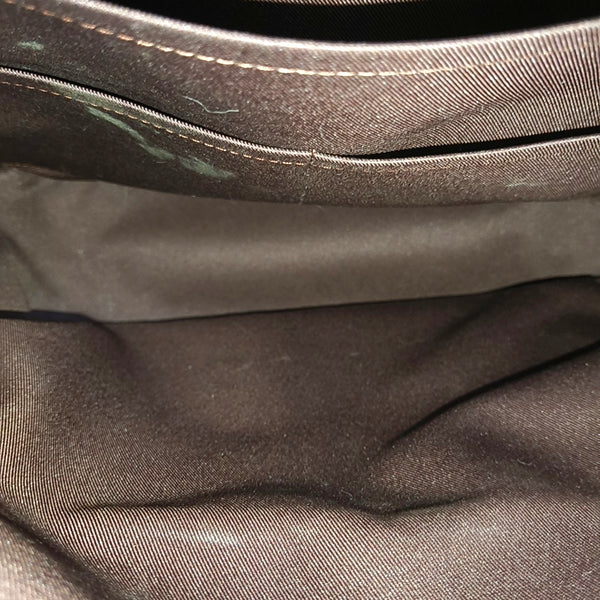 JOSH Monogram Coated Canvas Brown