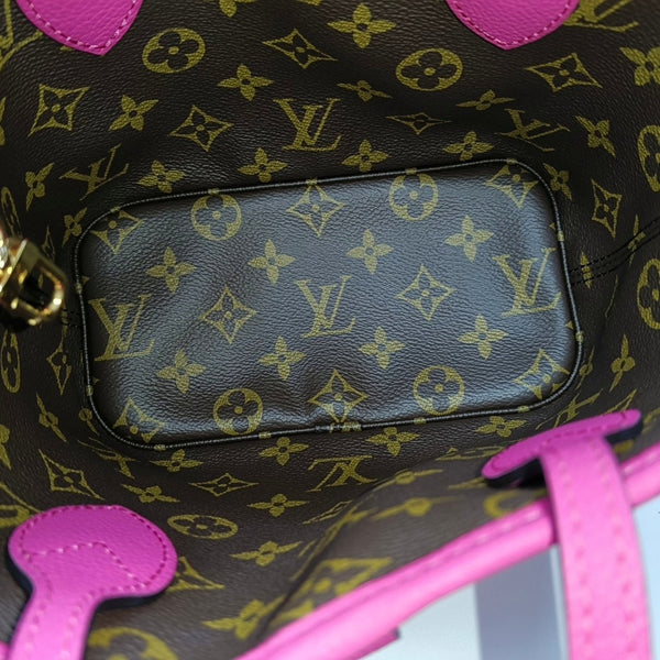 NEVERFULL INSIDE OUT BB Monogram Calfskin Red
