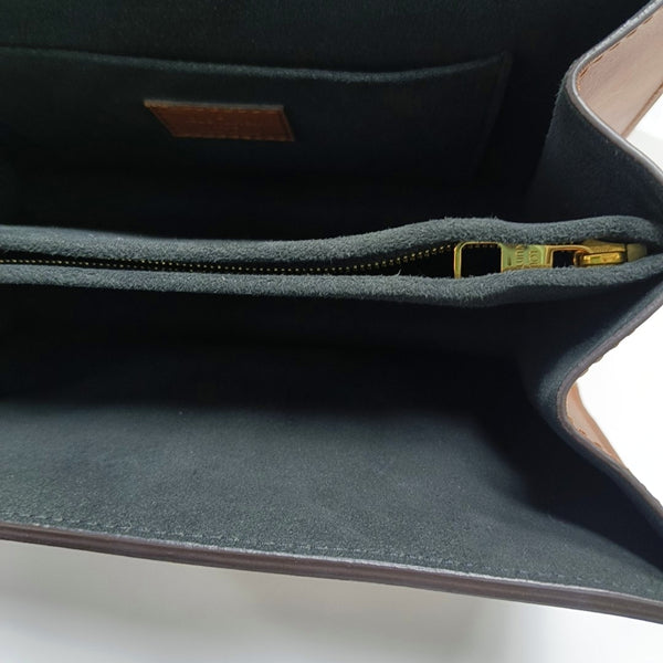 DAUPHINE MM Monogram Coated Canvas Brown