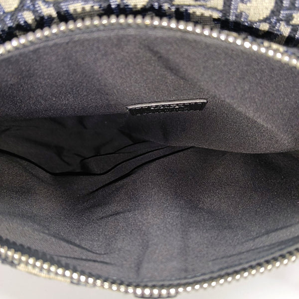 Authenticated pre-owned Saddle Medium Oblique Canvas Blue - Shoulder Bag at Looply