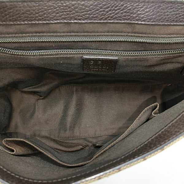 Monogram Canvas Shoulder Bag Brown