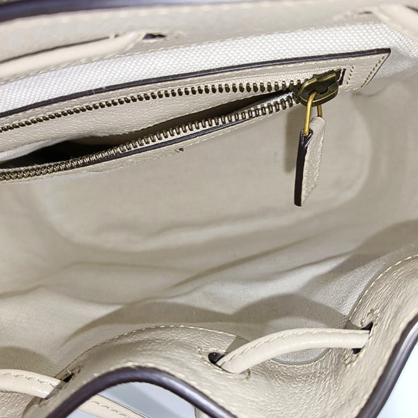 Monogram Coated Canvas Backpack Beige