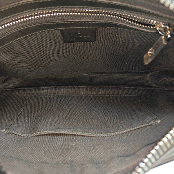 GG Supreme Monogram Coated Canvas Gray