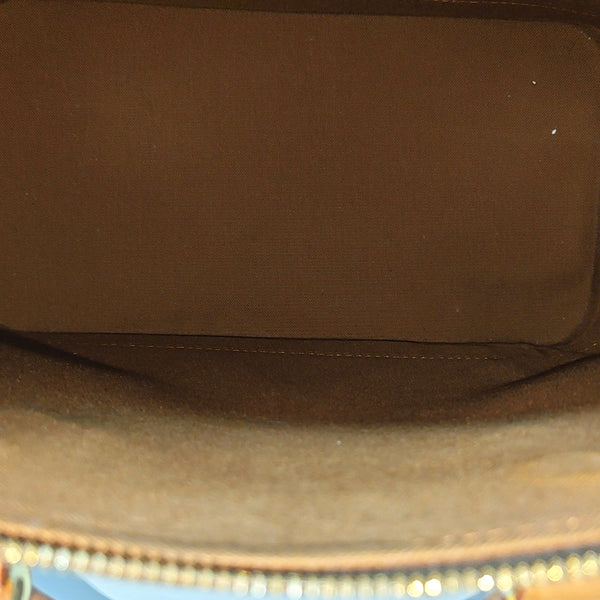 ALMA PM Monogram Coated Canvas Brown
