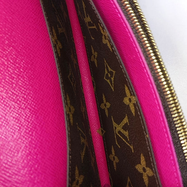 EMILIE Monogram Coated Canvas Brown Wallet
