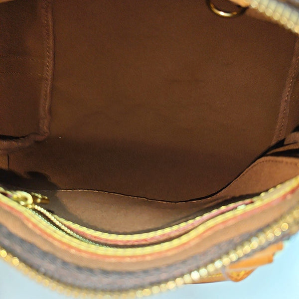 SPEEDY 25 Monogram Coated Canvas Brown