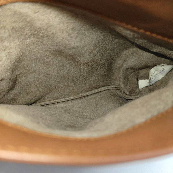 Lambskin Shoulder Bag Brown