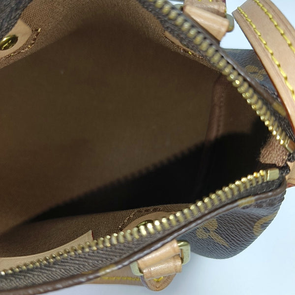 SPEEDY Nano Monogram Coated Canvas Brown