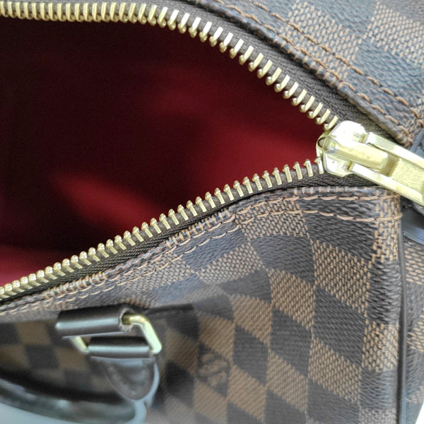 SPEEDY 30 Damier Ebene Coated Canvas Brown