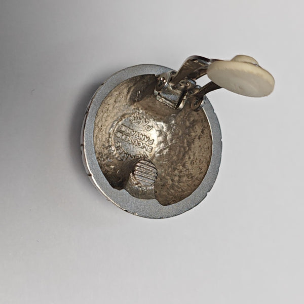 Metal Silver Clip On Earrings