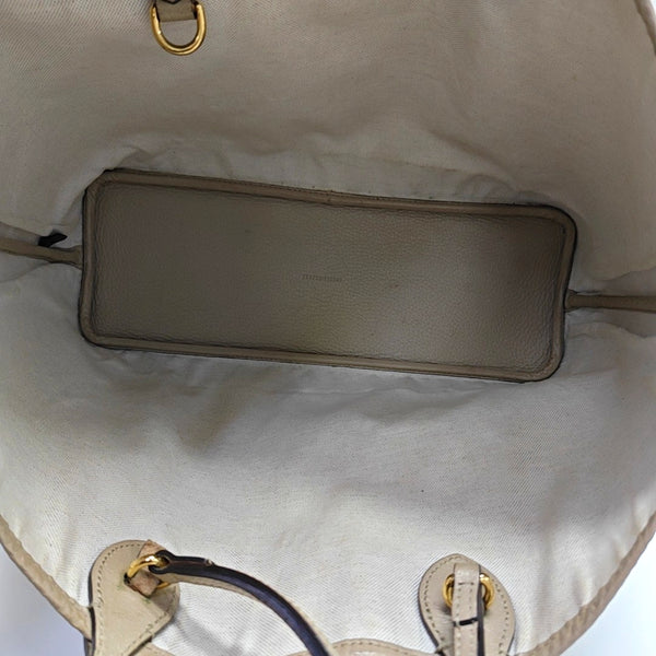Ophidia Medium Monogram Coated Canvas Beige